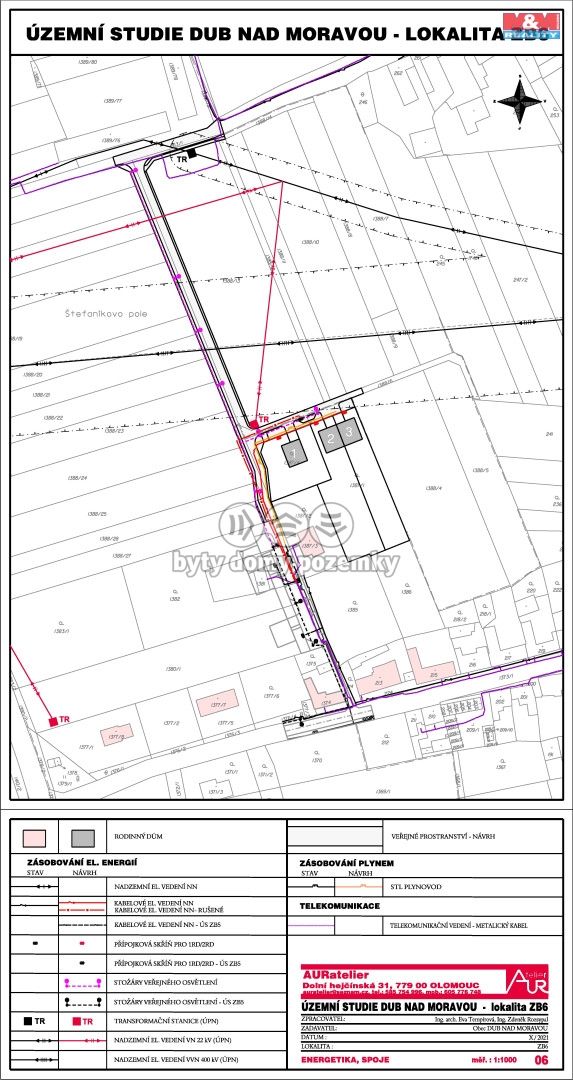 Prodej, Pozemek k bydlení, Dub nad Moravou