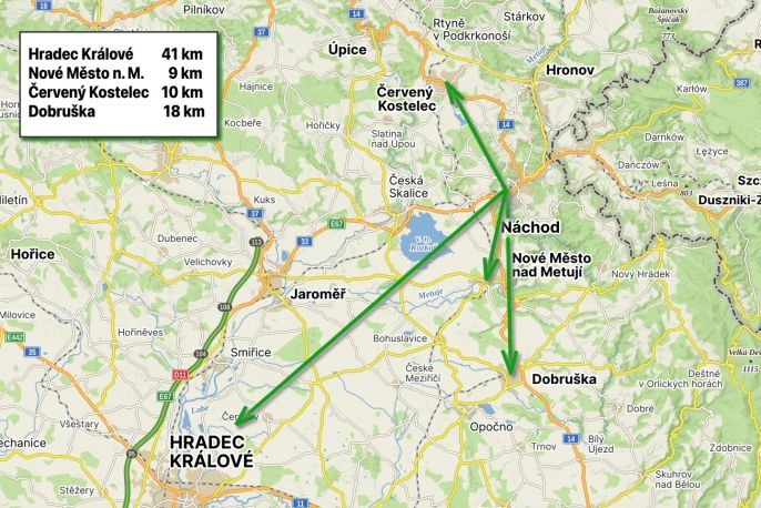 Pronájem, Byt 2+1, Náchod