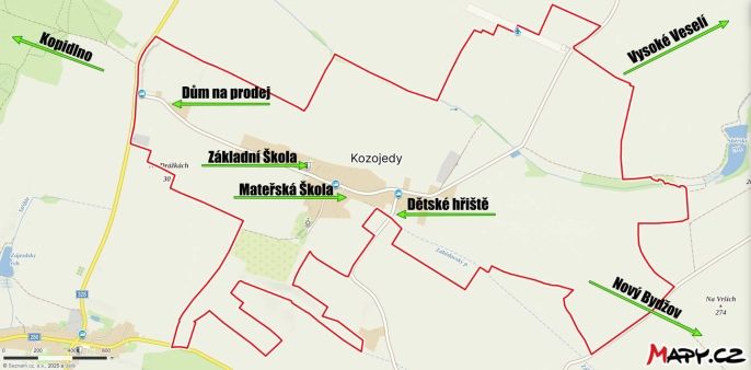 Prodej, Rodinný dům, Kozojedy