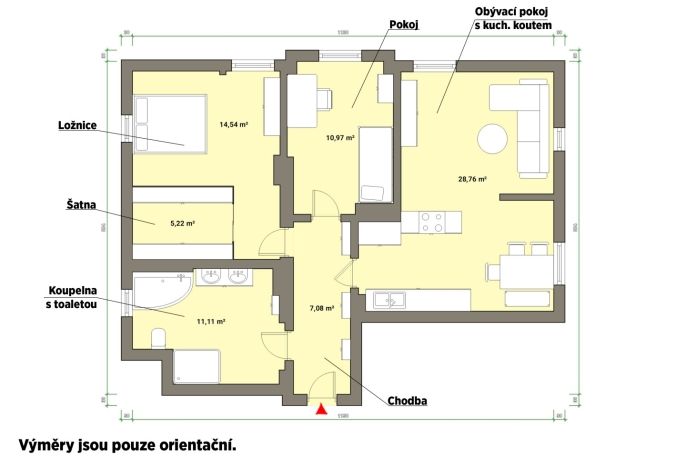 Pronájem, Byt 3+kk, Mariánské Lázně