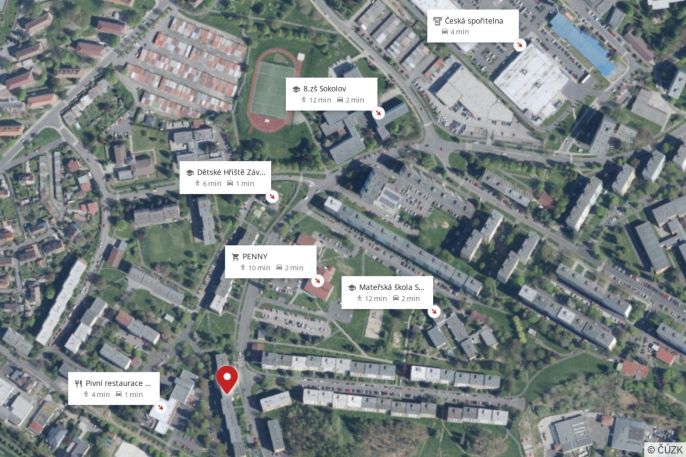 Prodej, Byt 1+1, Sokolov