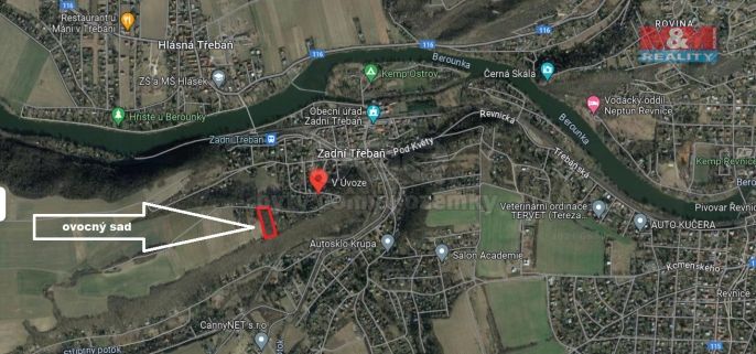 Prodej, Ovocný sad, Zadní Třebaň