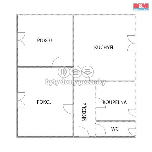 Pronájem, Byt 2+1, Klášterec nad Ohří