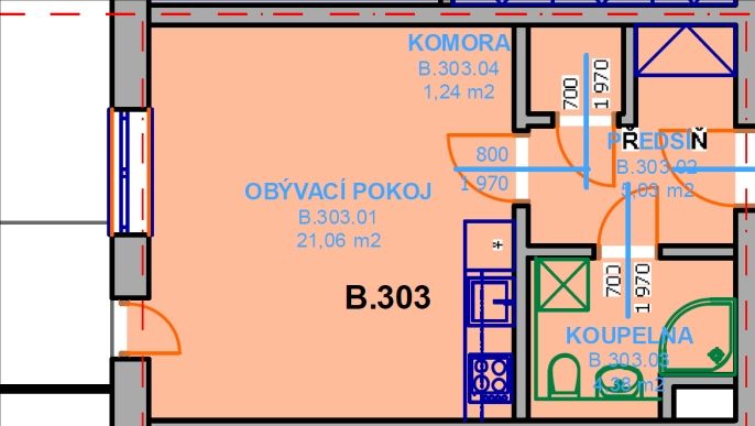 Pronájem, Byt 1+kk, Strakonice