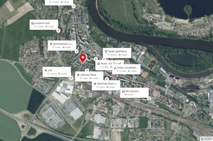 Pronájem, Byt 2+kk, Lovosice