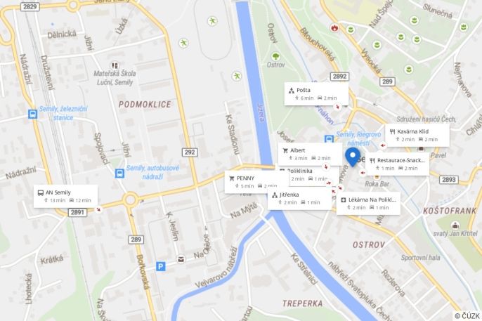 Pronájem, Obchod a služby, Semily