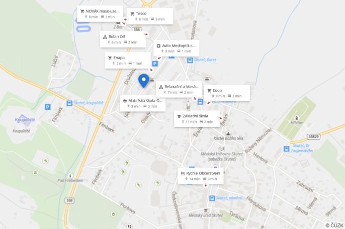 Pronájem, Byt 2+1, Skuteč