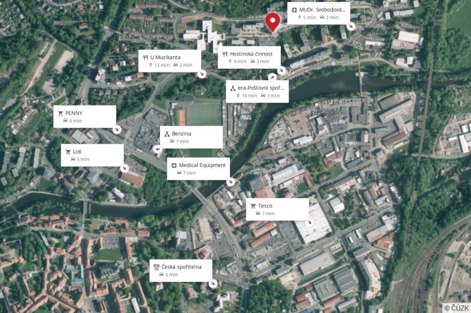 Prodej, Byt 1+1, Cheb