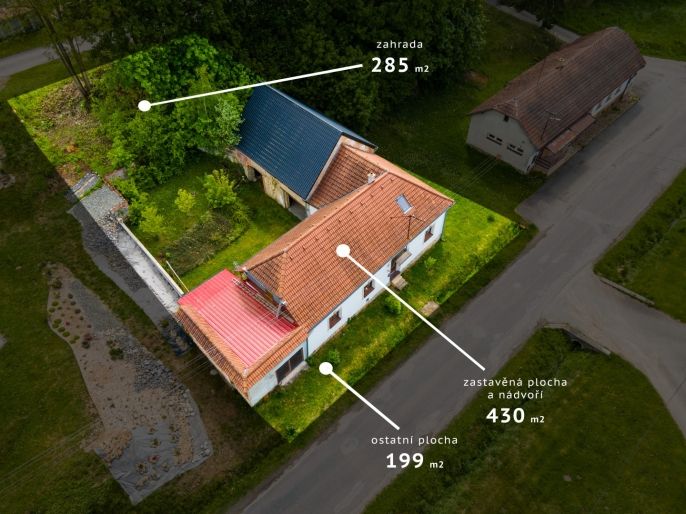 Prodej, Rodinný dům, Gruna