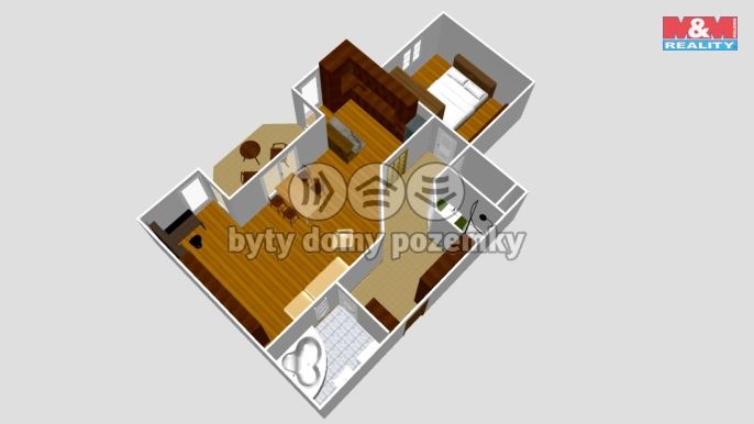 Pronájem, Byt 2+kk, Brno