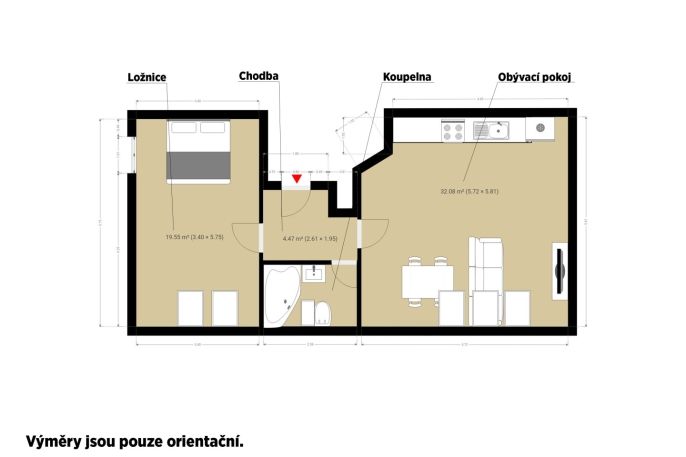 Pronájem, Byt 2+kk, Klatovy