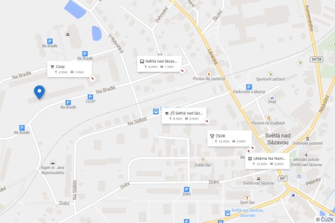 Pronájem, Byt 4+1, Světlá nad Sázavou
