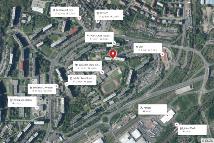 Pronájem, Byt 2+1, Chomutov