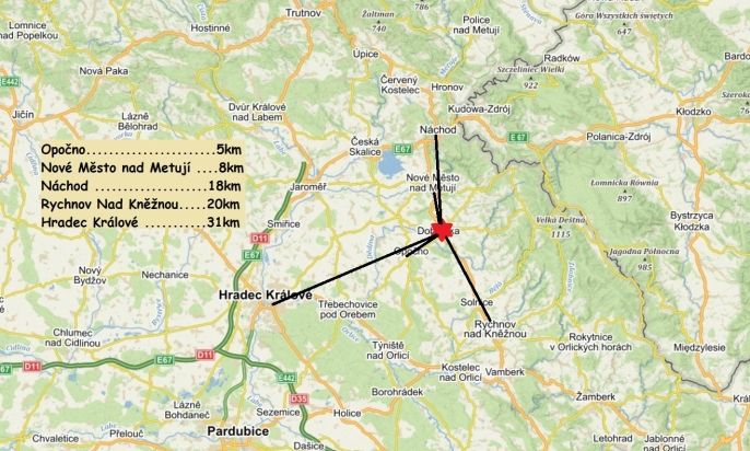 Pronájem, Byt 2+kk, Dobruška