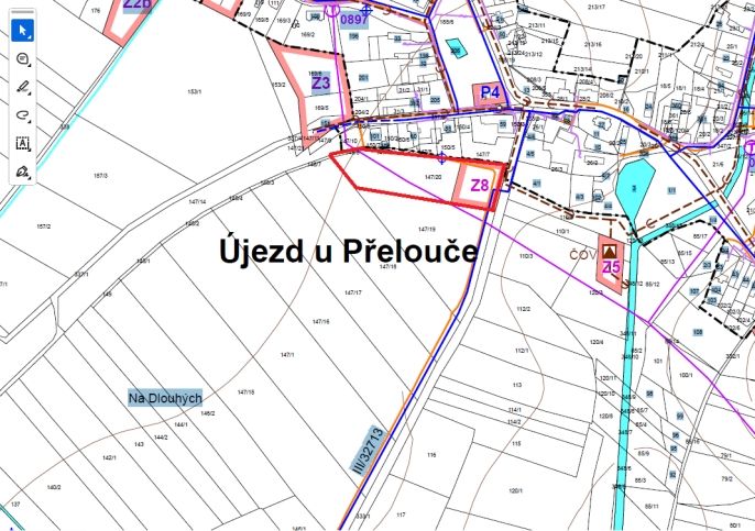 Prodej, Pozemek k bydlení, Újezd u Přelouče