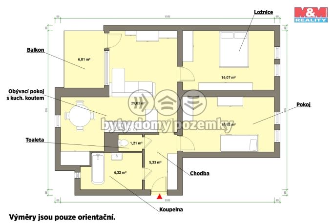 Prodej, Byt 3+kk, Mariánské Lázně