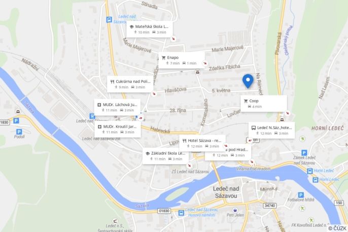 Pronájem, Byt 2+1, Ledeč nad Sázavou