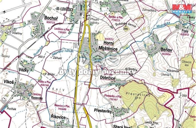 Prodej, Pozemek k bydlení, Horní Moštěnice