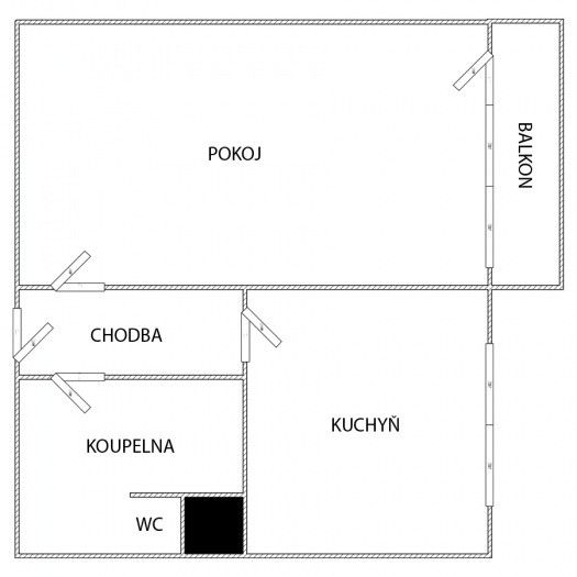 Prodej, Byt 1+1, Napajedla