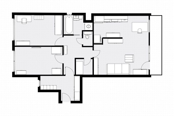 Pronájem, Byt 3+kk, Praha