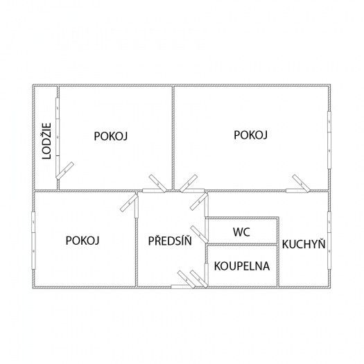 Prodej, Byt 3+1, Chomutov