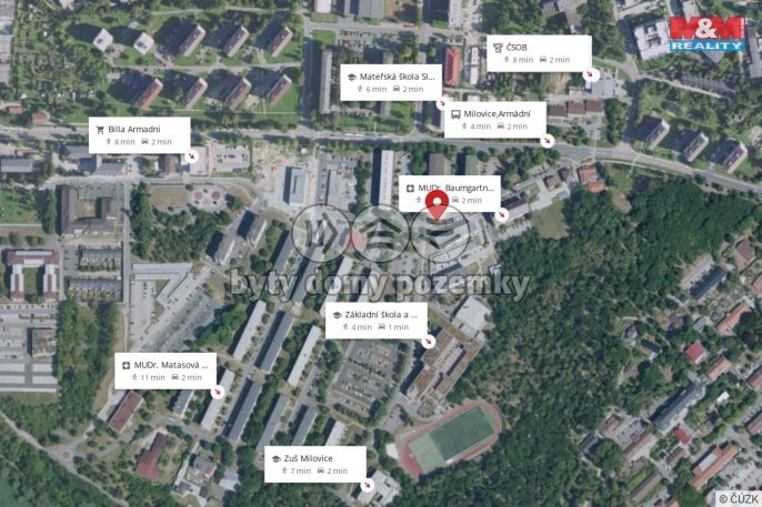 Prodej, Byt 2+kk, Milovice