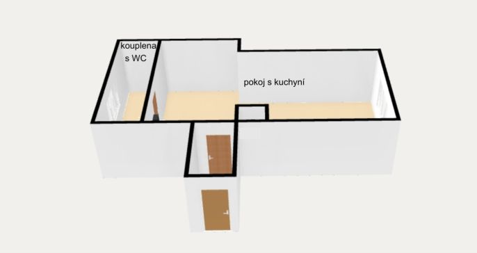 Pronájem, Byt 1+kk, Kostelec nad Orlicí
