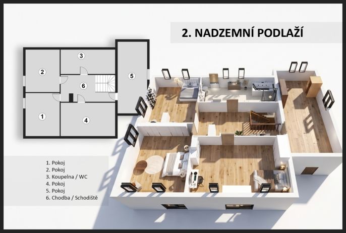 Prodej, Rodinný dům, Hradečno