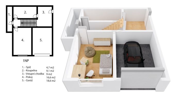 Prodej, Rodinný dům, Třebařov