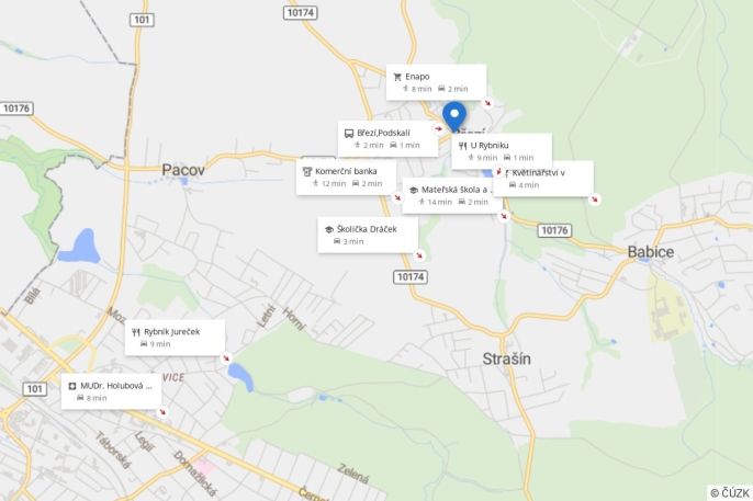 Pronájem, Byt 1+kk, Březí
