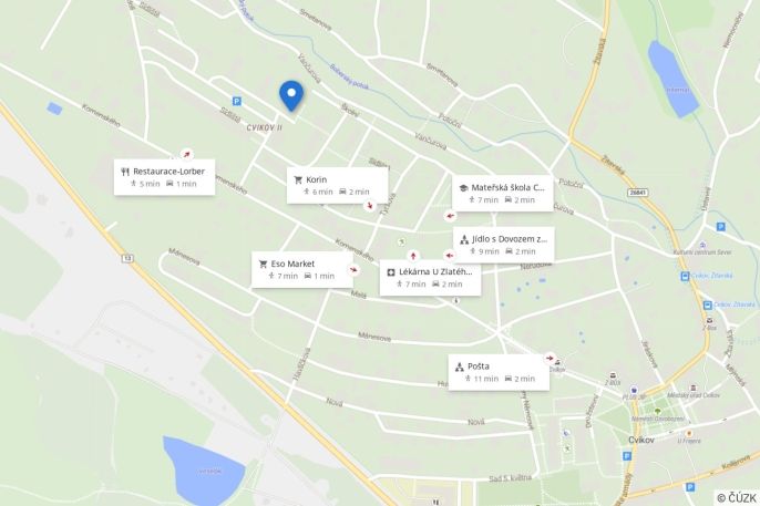 Pronájem, Byt 2+kk, Cvikov