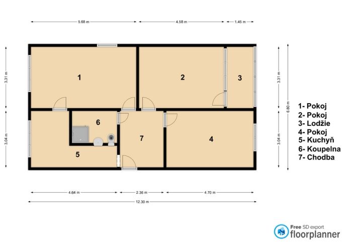 Prodej, Byt 3+1, Petrovice