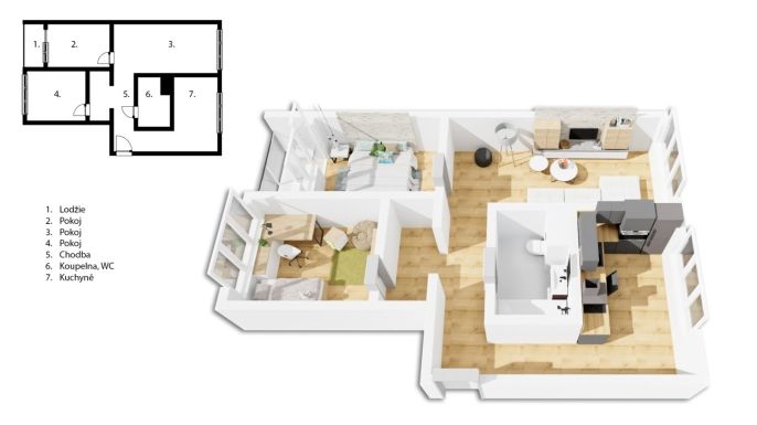 Prodej, Byt 3+1, Hodonín