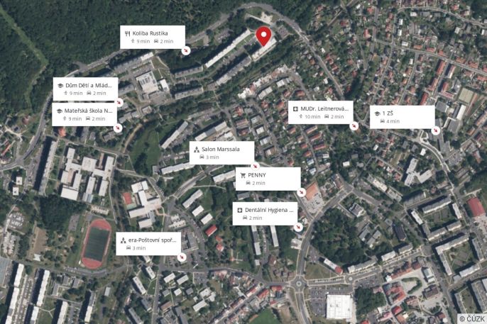 Pronájem, Byt 1+1, Jirkov