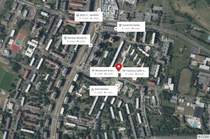 Pronájem, Obchod a služby, Most