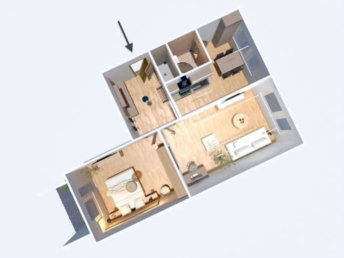 Prodej, Byt 2+1, Chomutov