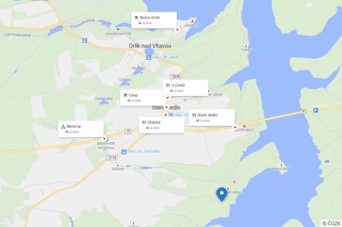Prodej, Chata, Orlík nad Vltavou