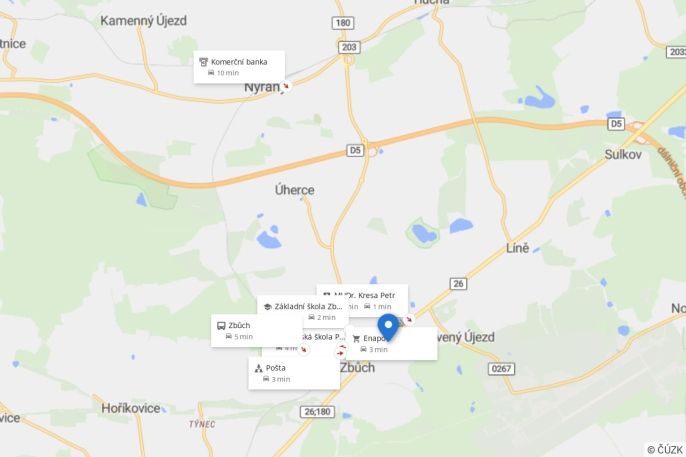 Prodej, Byt 2+1, Zbůch