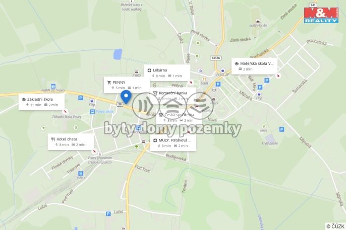 Prodej, Byt 1+1, Volary