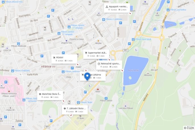 Pronájem, Byt 1+kk, Příbram