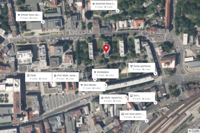 Pronájem, Byt 2+1, Ústí nad Labem