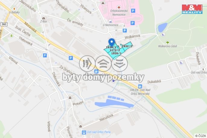 Prodej, Komerční pozemky, Ústí nad Orlicí