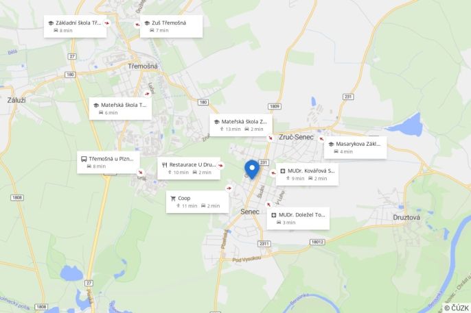 Prodej, Rodinný dům, Zruč-Senec