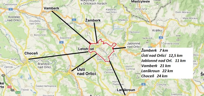 Pronájem, Byt 1+kk, Letohrad
