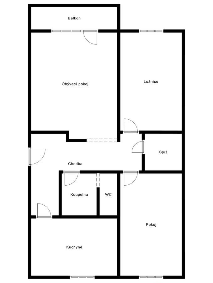 Pronájem, Byt 3+1, Bzenec