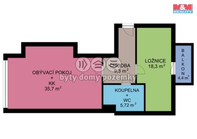 Prodej, Byt 2+kk, Pardubice