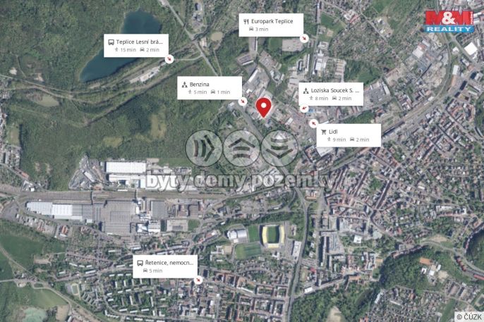 Pronájem, Obchod a služby, Teplice