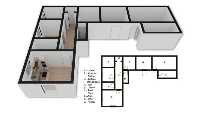 Prodej, Zemědělská usedlost, Popovice