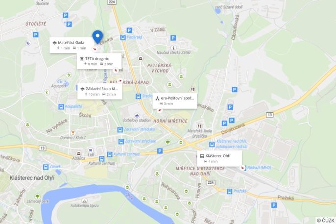 Pronájem, Byt 3+1, Klášterec nad Ohří