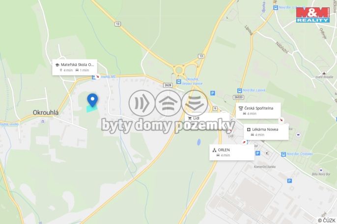 Prodej, Pozemek k bydlení, Okrouhlá